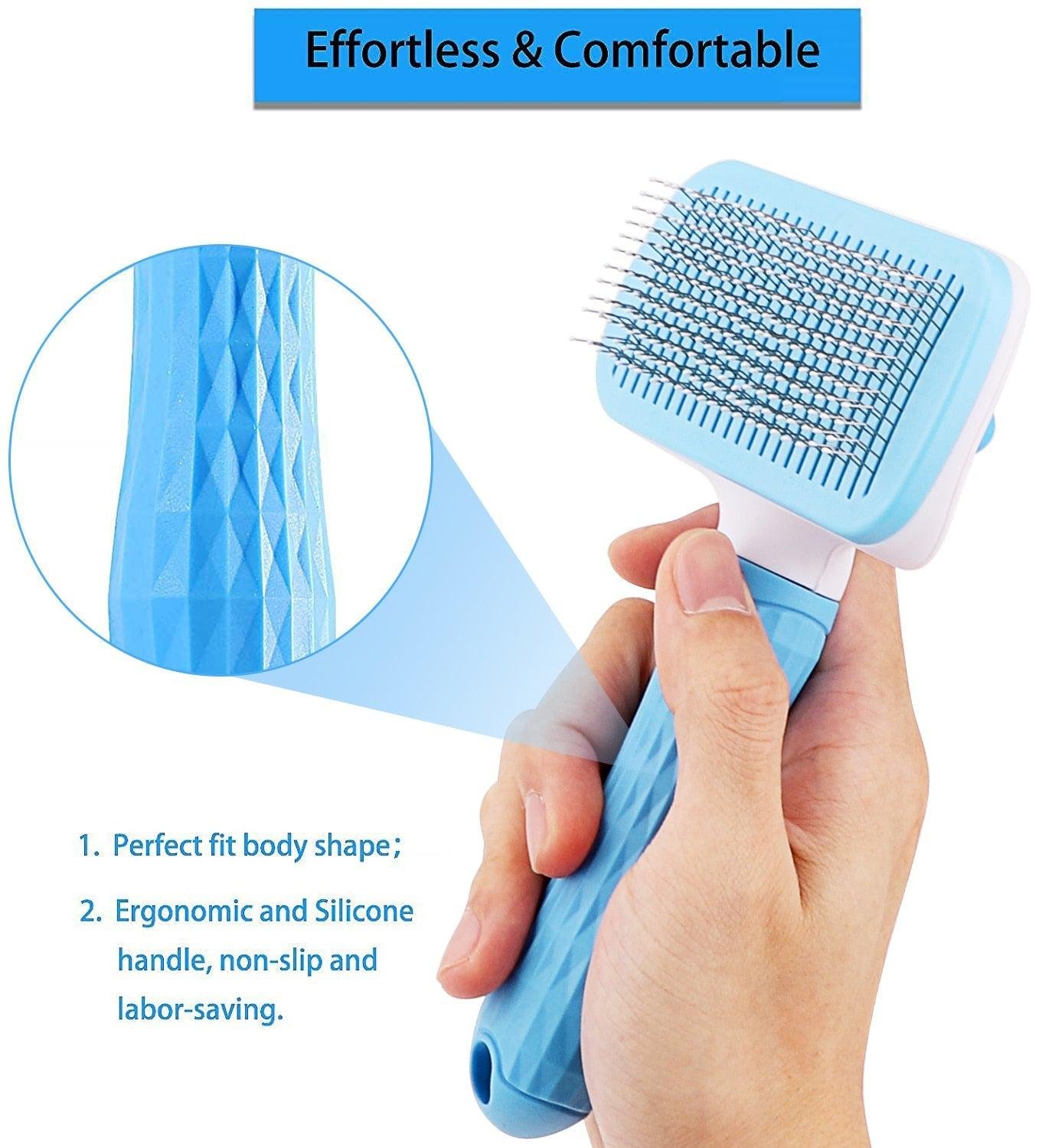 Dog and Cat Grooming and Care Brush. Long Hair Hair Remover Comb. Pet Accessory - Image 3