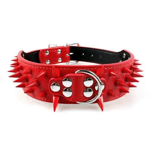 Petmonde-Collier-en-cuir-cloute-a-pointes-pointues-ajustable-pour-les-chiens-de-taille-moyenne-et-grande-tels-que-Pitbull-Bulldog-Boxer-Rouge-S-Petmonde-2.jpg