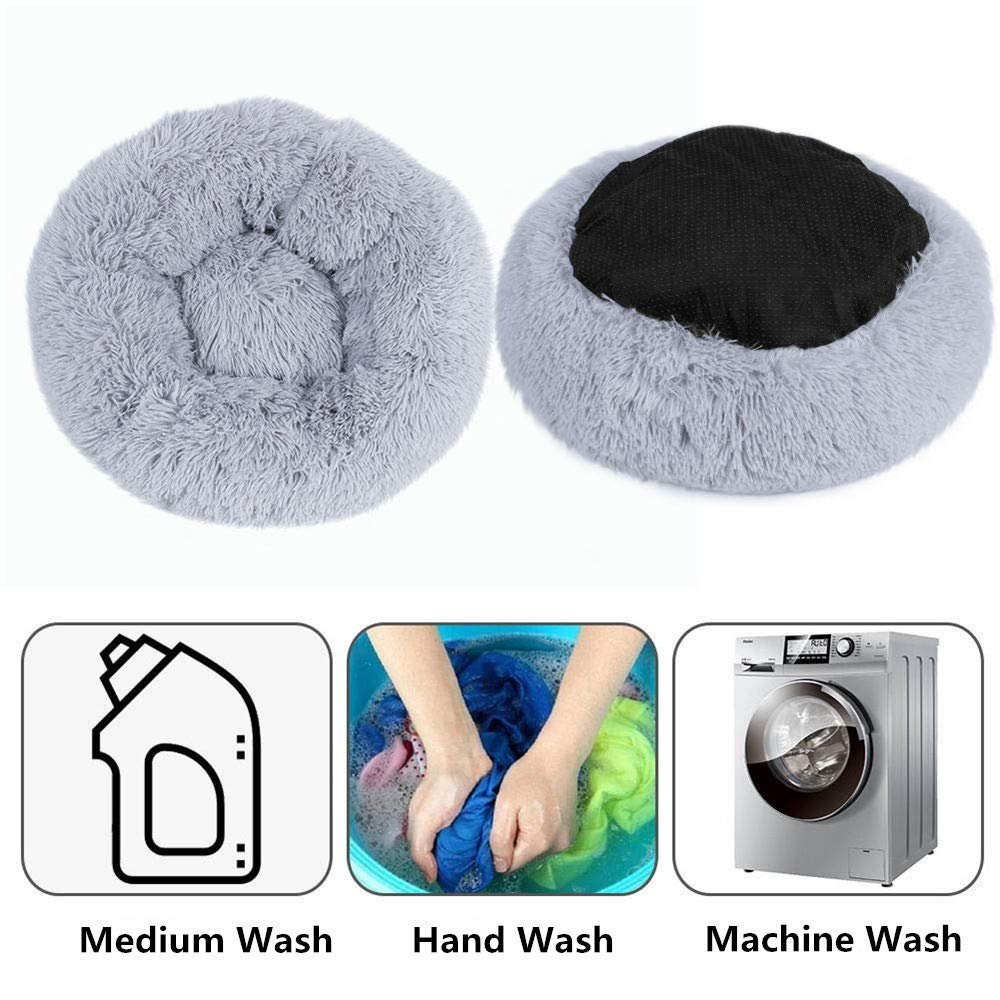 Ultra Soft and Washable Round Bed for Dog and Cat. Donut Bed for Pets. 80-110 cm - Image 25