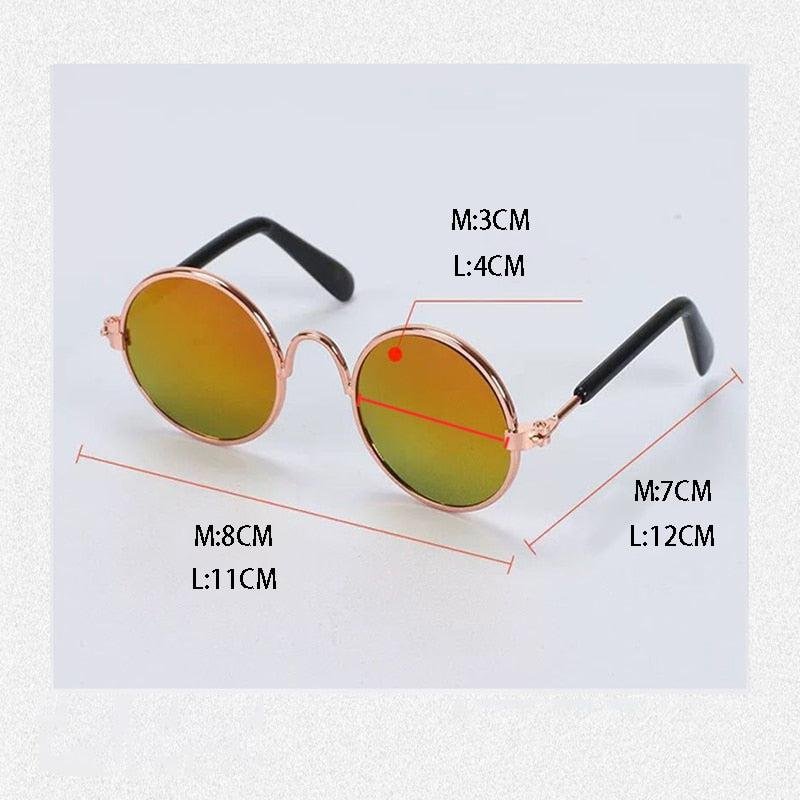 Round Sunglasses for Cats. Reflective Glasses for Small Dogs. Perfect Photo Props - Image 24