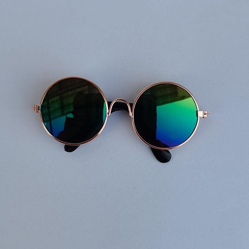 Round Sunglasses for Cats. Reflective Glasses for Small Dogs. Perfect Photo Props - Image 3