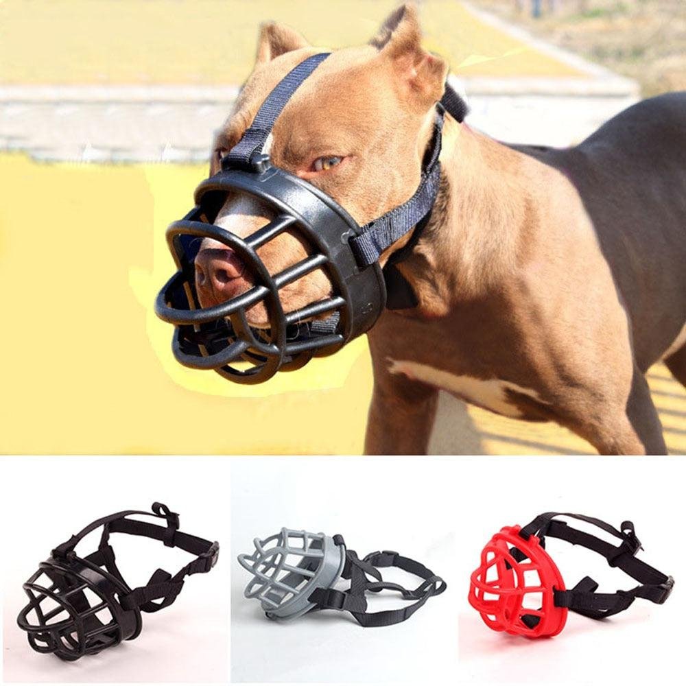 Comfortable Soft Silicone Muzzle for Small. Medium and Large Dogs