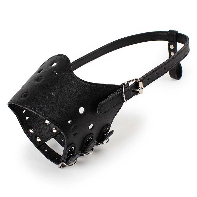 Soft Leather Anti-Bite Muzzle. Maximum Safety. Adjustable. Breathable. Suitable for Small and Large Dogs. Allows Drinking and Eating - Image 6
