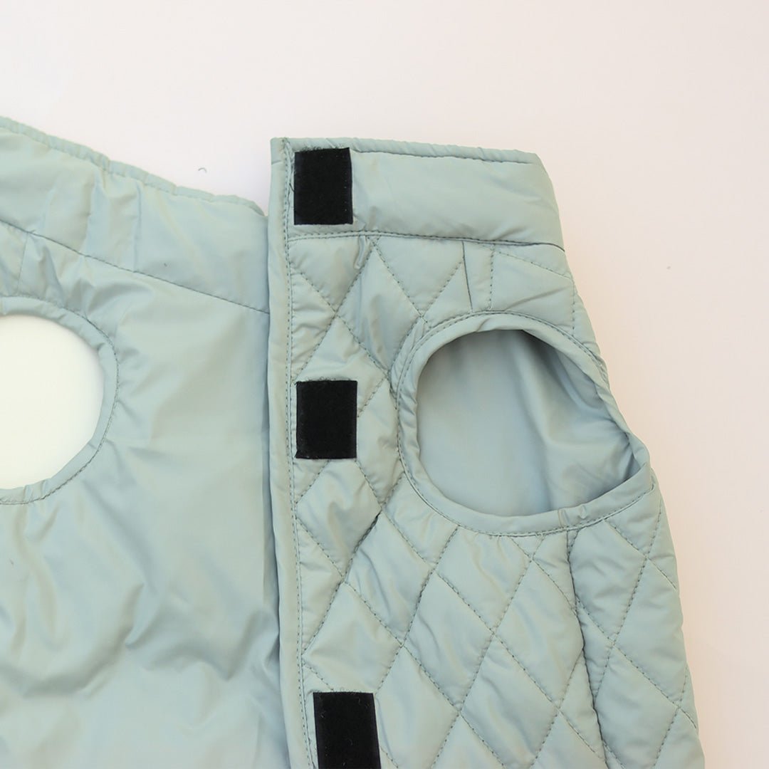 New Pistache Packable Quilted Dog jacket - Image 9