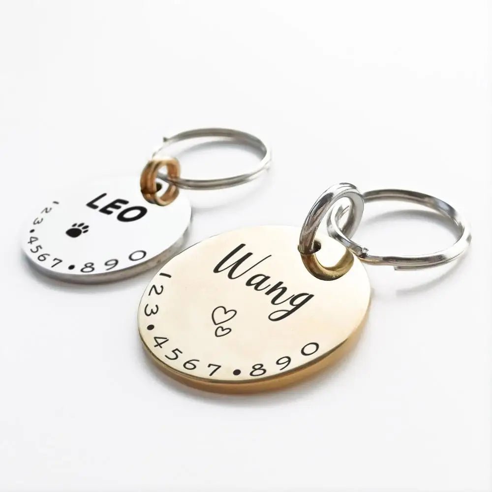 Personalized Identification Medal Accessory for Dogs and Cats with Engraving